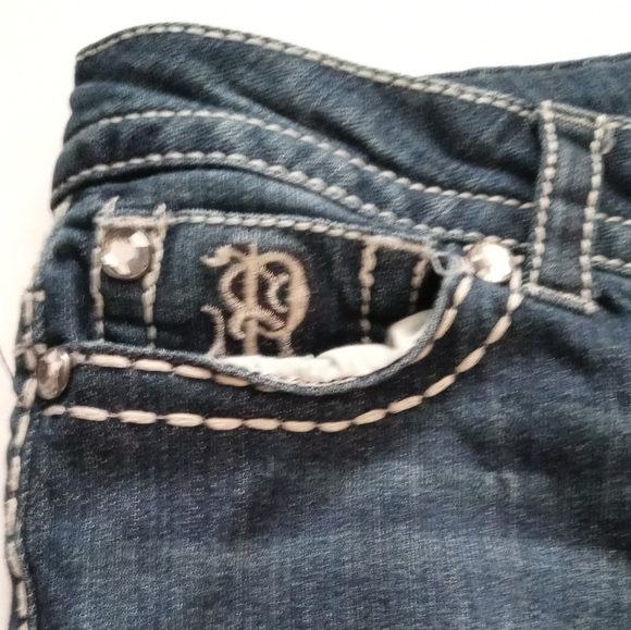 PAISLEY SKY WOMEN'S  BOOTS CUT JEANS. SIZE 6. COLOR BLUE. - Picture 11 of 12